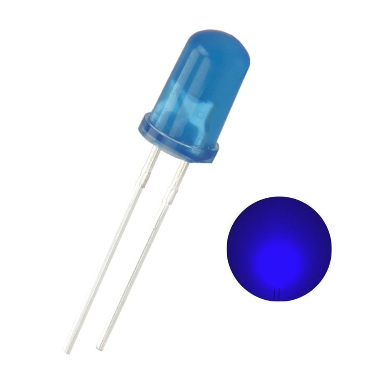 Charohm LED Light Kit, 50 Pieces 5mm Assorted Colours with 220 Ohm Resistors, White Red Blue Yellow Green - Image 5 thumbnail