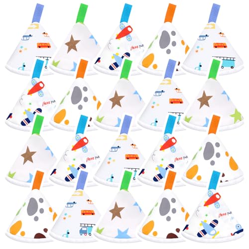 Image of OPEYATOYS 20 Pcs Baby Boy Pee Shield Cover, Pee Covers Baby Pee Cap, Reusable Pee Shield for Baby Boy Diaper Changing Accessory for Boys Newborn Birthday Christmas Gift(Toy)