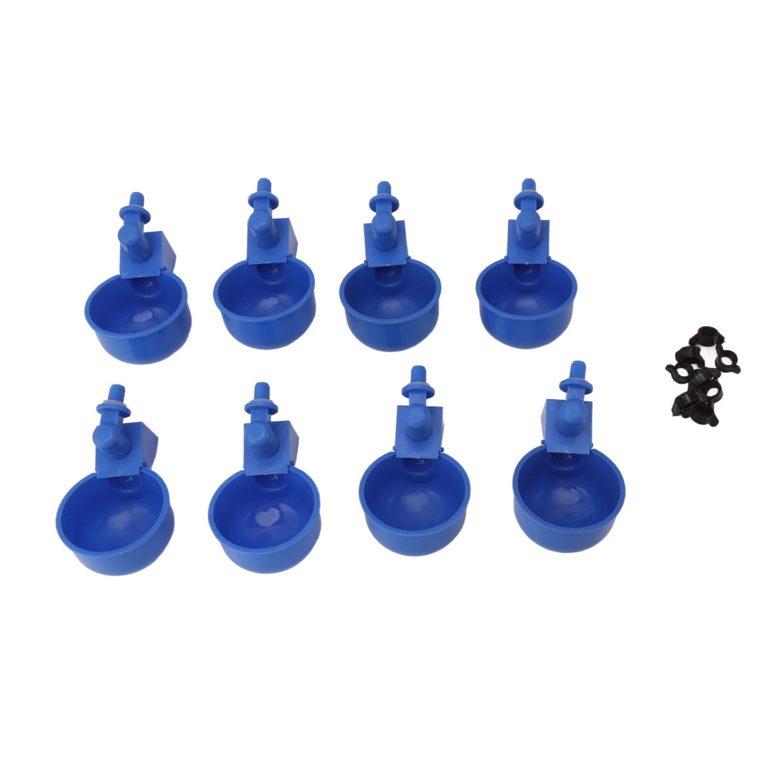Akozon Bebedero Automático para Pollos, 12 litros, Bebedero para Aves de Corral con Barril y Tazón Azul Grande, Alimentado por Gravedad, Diseño sin Desbordamiento para Patos, Pollos y Pájaros (Cubo