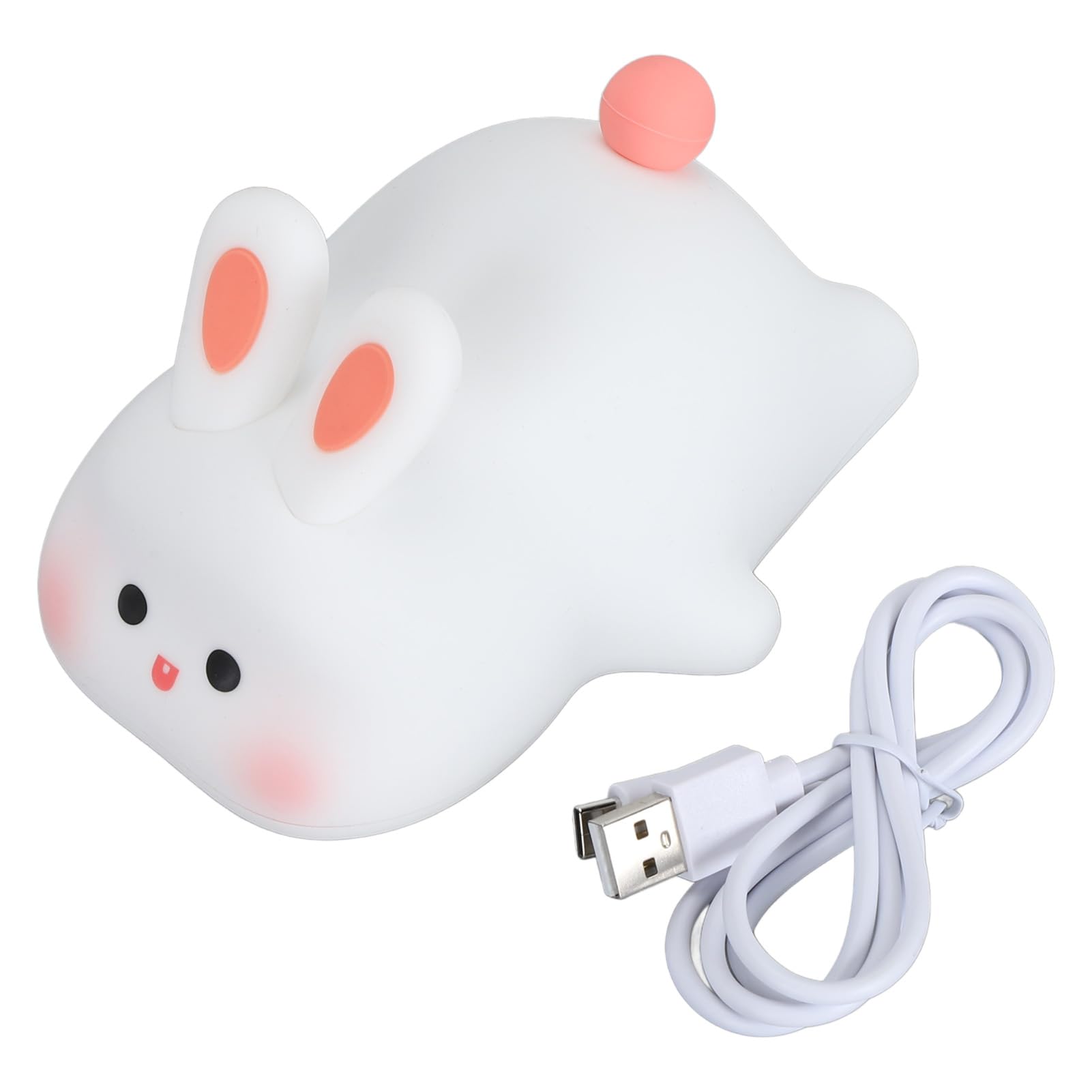 Lampe lapin en silicone rechargeable idée cadeau pour chambre de bébé
