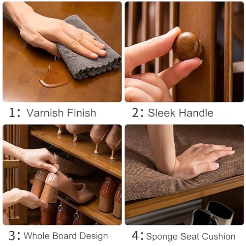 Design durable et peu encombrant pour meuble chaussures d'entrée