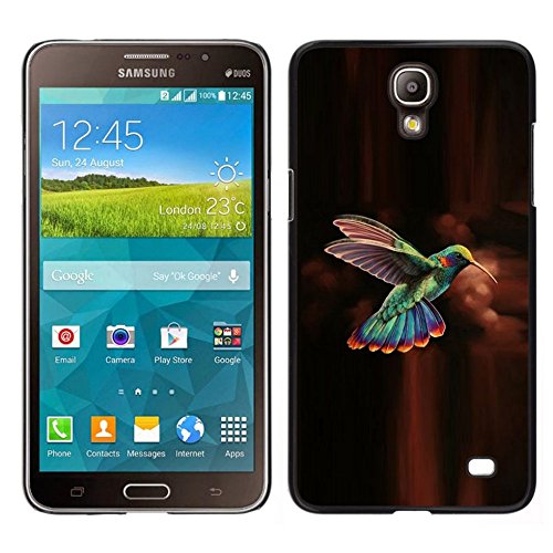 All Phone Most Case / Cute Picture Hard Case Protective Cover Case for Samsung Galaxy Mega 2 // hummingbird brown chocolate green