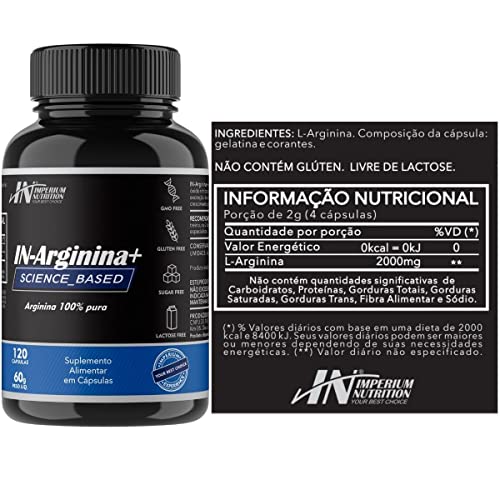 3X Arginina (Vasodilatador 360 Cápsulas) IN-Arginina+ Imperium Nutrition