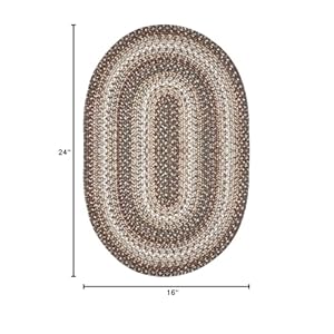 Homespice Wildwood Braided Bath Mat 16x24 Oval Braided Rug. Washable Indoor-Outdoor Entrance Rug, Kitchen Mat, Bathroom Rug, Pet Food Mat Homespice Wildwood Braided Bath Mat 16×24 Oval Braided Rug Washable Indoor Outdoor Entrance Rug Kitchen Mat Bathroom Rug Pet Food Mat
