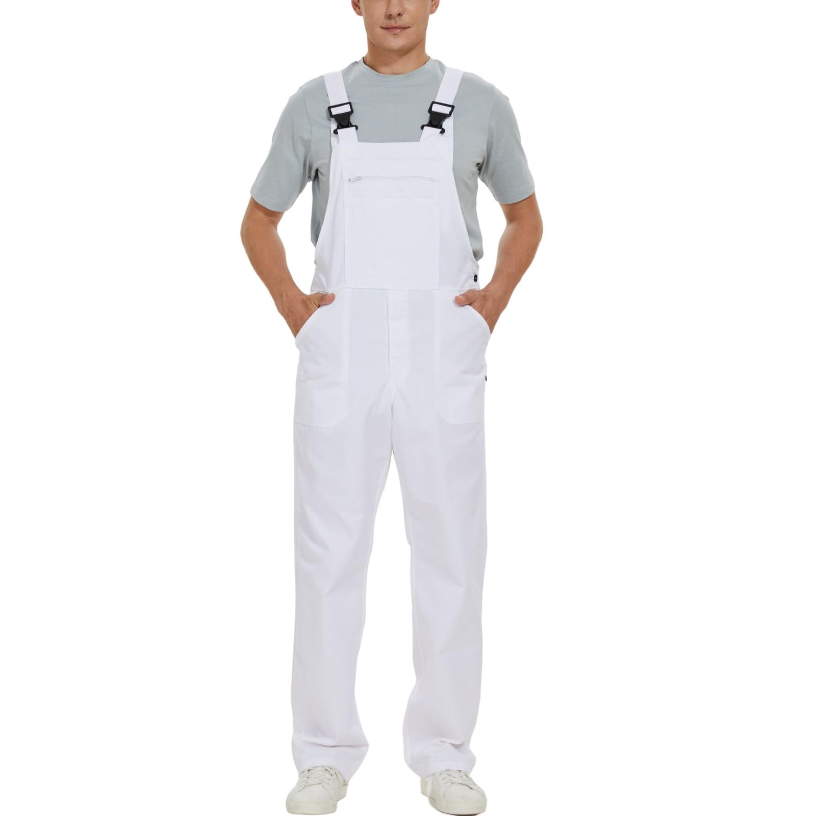 WORK IDEA Arbeits-Latzhose für Männer Multi Pocket Technology Herren Arbeitslatzhose