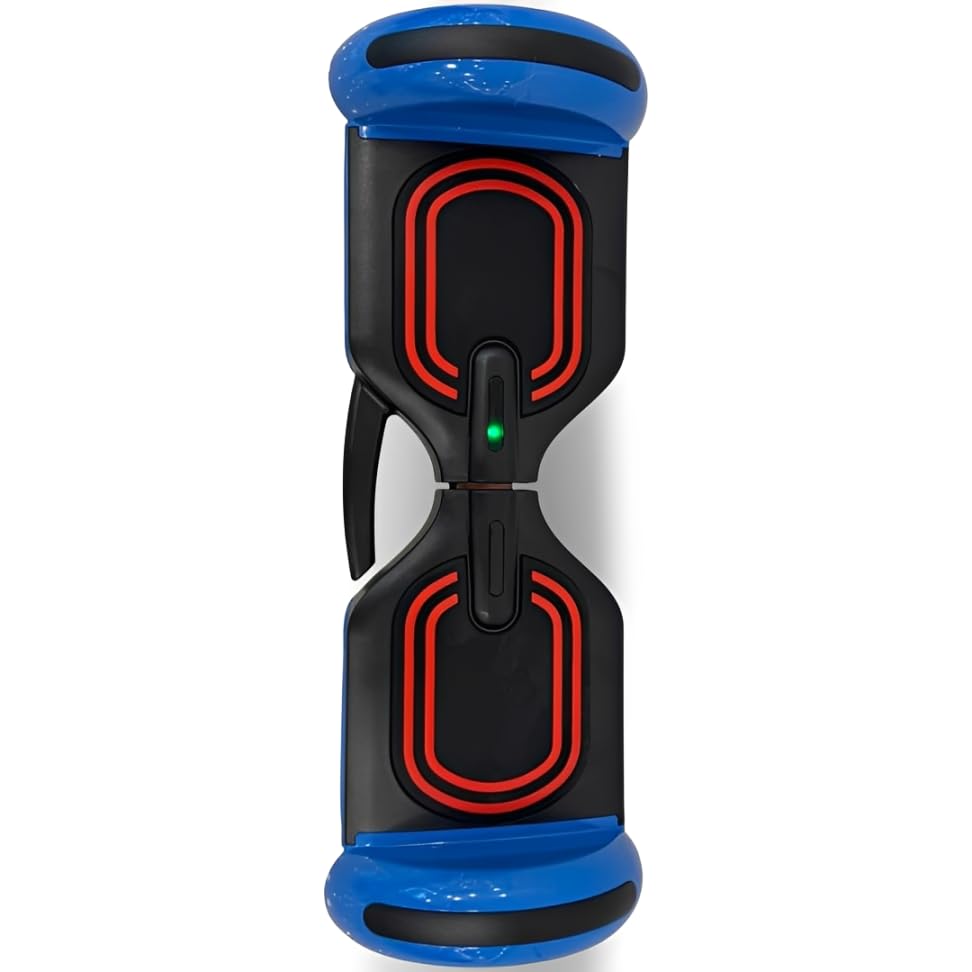Two-Wheel Self-Balancing Electric Ride Hoverboard 6.5 LED Wheels Smart Scooter with Durable Impact-Resistant Body and Anti-Slip Footpads for Kids and Adults