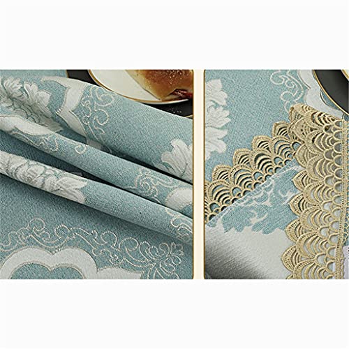Nappe rectangulaire anti rayure pour table basse en dentelle