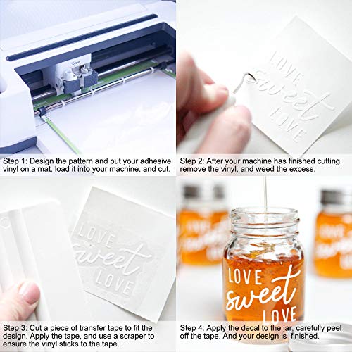 Sghuo 75 Sheets Permanent Vinyl Sheets For Cricut, 12" X 12", Adhesive Vinyl Sheets For Cricut, Cutting Machines, Car Decal, Deco Sticker #TOP4