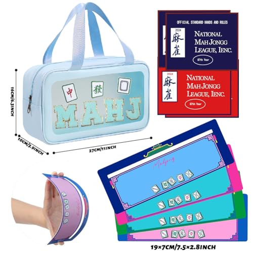 Bolsa práctica para accesorios de Mahjong 4 piezas miniatura 2