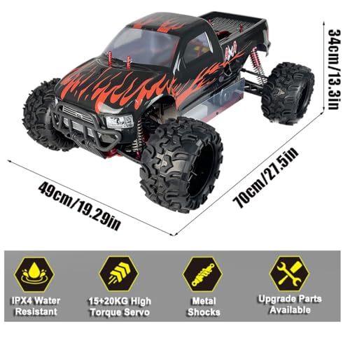 Xmfhang X-212318 1/5 Scale 4Wd Rc Gasoline Truck, 2.4Ghz 4X4 Rc Car With 30Cc Engine, Gas Powered Rc Car thumb #4
