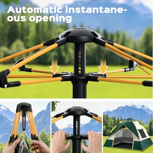 Carpa de camping automática para 3-6 personas, estación completa miniatura 4