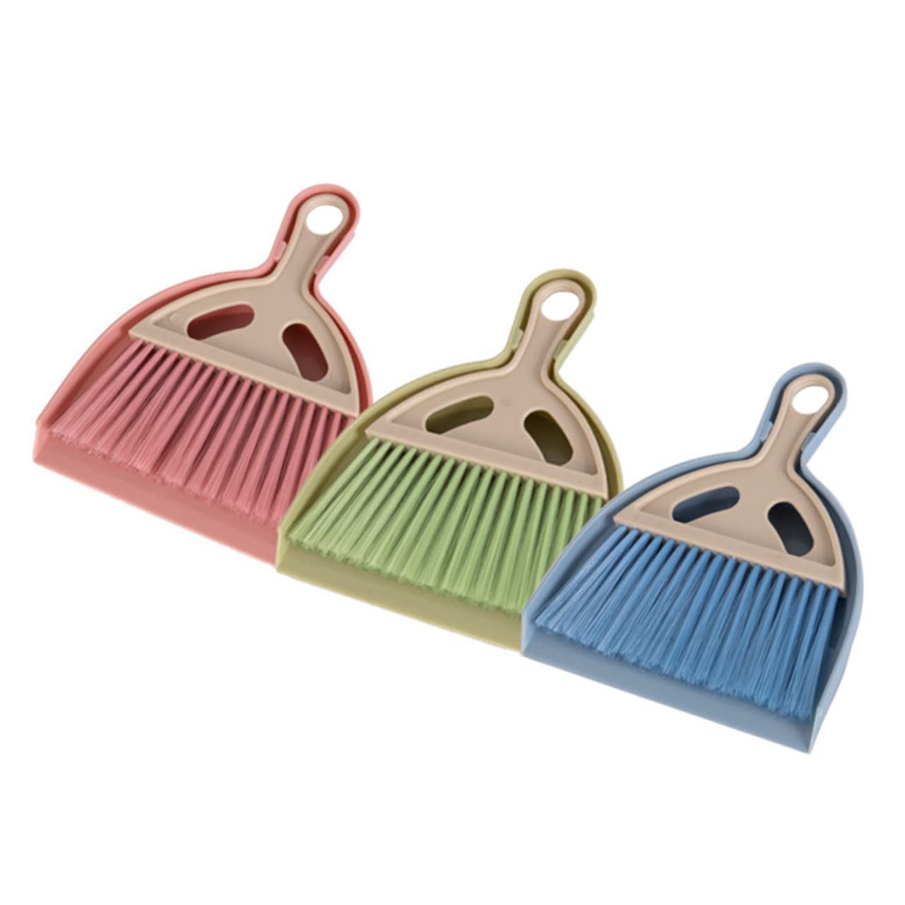 minkissy 6 Sets Desktop Cleaning Brush Mini Dustpan Mini Cleaning Broom Table Cleaning Broom Mini Desktop Broom Cleaning Brush with Dustpan Mini Broom Nylon Wool Keyboard Brush Hair