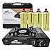 Produktbild Starlet24® Campingkocher Set - Autarker Gaskocher mit 4 Butangaskartuschen & Transportkoffer, Einfache Bedienung, Piezo-Zündung - Ideal für Outdoor, Wandern, Camping & Notfälle