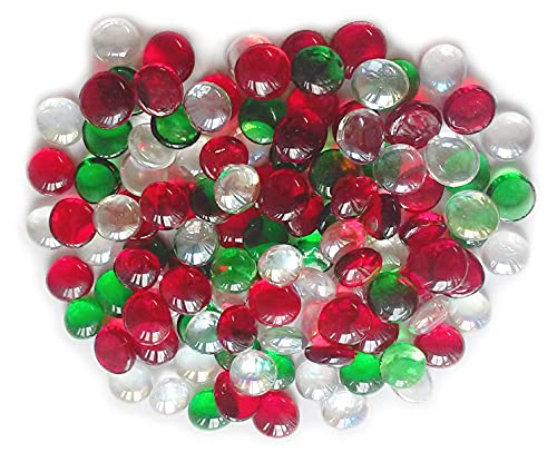 Miracolors - Vase Fillers - Glass Gems … (1 LB, Christmas Mix Crystal)