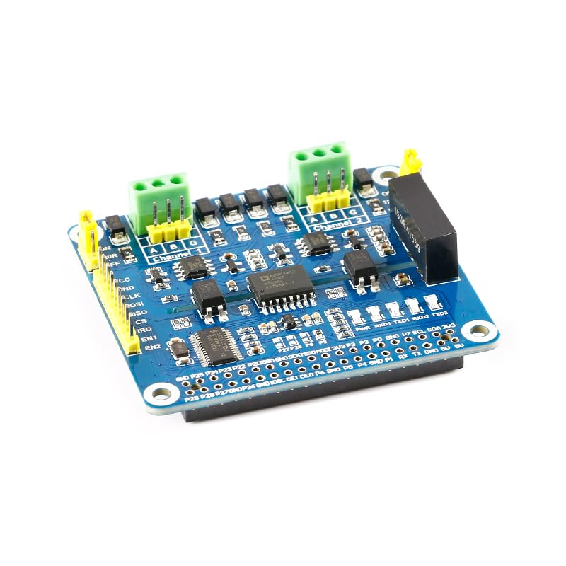 2-Channel Isolated RS485 Expansion HAT Board Module SC16IS752 SP3485 Dual Chip Convert SPI to RS485 Data Rate up to 921600bps Embed Multi Protection Circuits for Raspberry Pi 4-picture-12