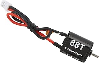 88T Bushed Motor, RC 030 88T Bushed Motor High Low Noise Motor Complete Motors for SCX24 AXI90081 1/24 RC Crawler Electric Motors & Parts