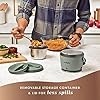 Crock-Pot Portable Electric Lunch Box 20-Ounce Food Warmer Moonshine Green | Ideal for Travel On-the-Go | Keeps Food Spill-Free Warm & Tasty | Dishwasher-Safe