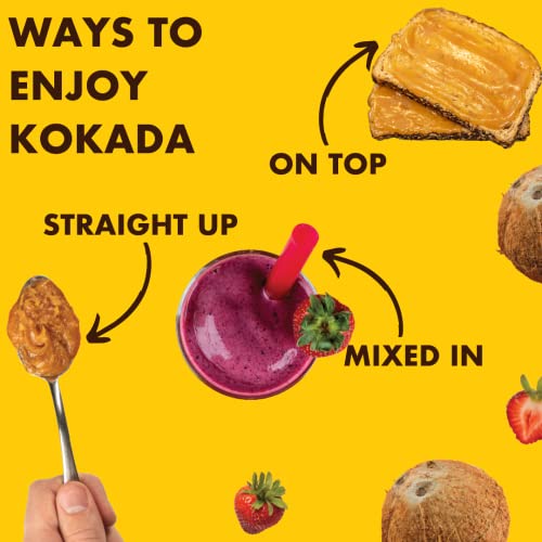 Kokada Coconut Spread Variety Pack, Original And Cinnamon Toast (11Oz Jars, Pack Of 2 Jars) - Peanut Free, School Safe Snack, Organic Ingredients, Vegan, Gluten Free Spread, Peanut Butter, Sunflower Seed & Cookie Butter Alternative #TOP3