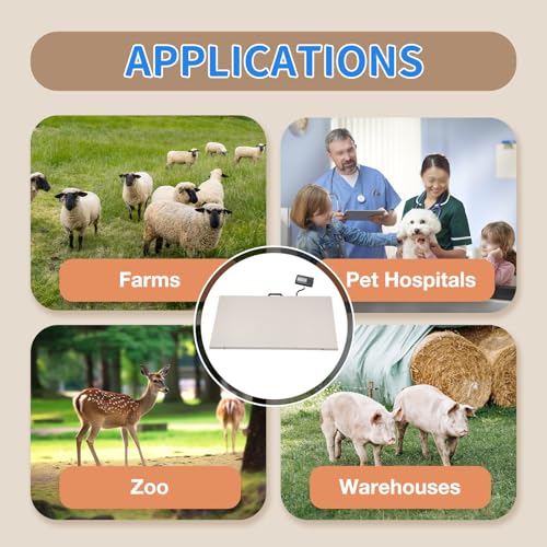 Báscula veterinaria digital portátil 660 lbs acero inoxidable miniatura 4
