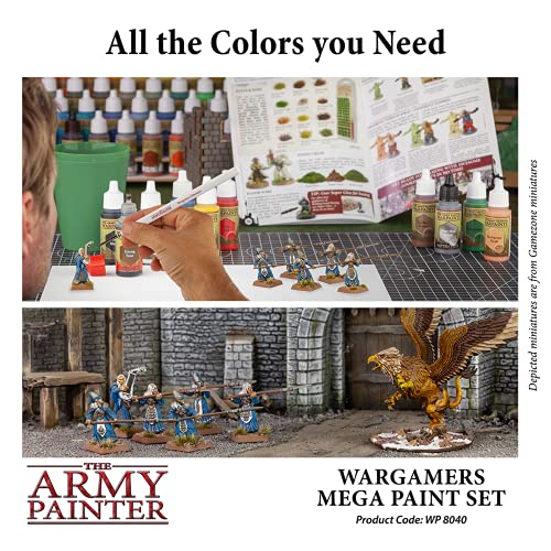 The Army Painter Paint Set - Miniature Painting Kit With 100 Rustproof Mixing Balls & 60 Nontoxic Acrylic Paints For Wargamers Hobby Model Paints For Plastic Models - Mini Figure Painting Kit #TOP6