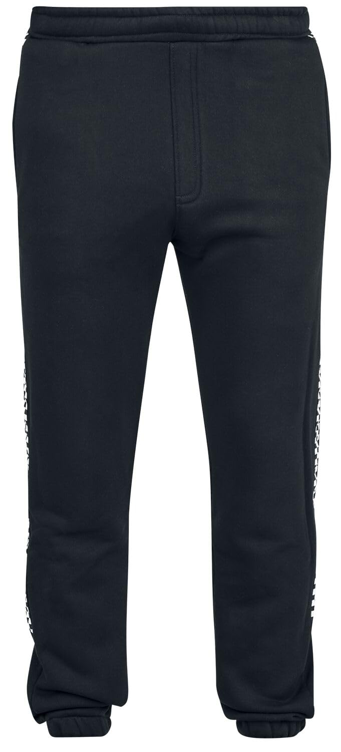 Chet Rock Tape Jogger Uomo Pantaloni tuta nero 65% cotone, 35% poliestere