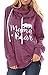 Women Casual Mama Bear Graphic Pullover Hoodie Sweatshirt Casual Loose Warm Tunic Tops Sweatshirts Oversized Hoodie Purple