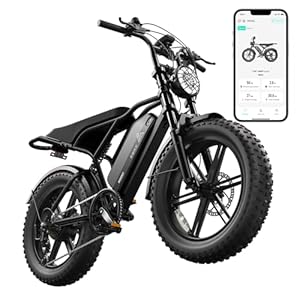 TST Electric Bike for Adults 1500W Peak 20″ Fat Tire All-Terrain E-Bike 60/110 Miles 28 MPH Electric Dirt Bike – 48V 15/25 AH Battery Tested to UL 2849 Powered Electric Bicycle