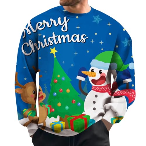 Sweat-shirt homme bonhomme de neige : fini les pulls qui grattent pour Noël