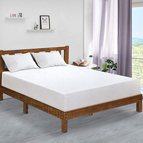PrimaSleep 11 Inch Dura Gel Deluxe Comfort Memory Foam Mattress, Full, White