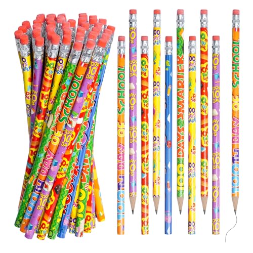 48 lápices de madera de colores con borradores Rbenxia