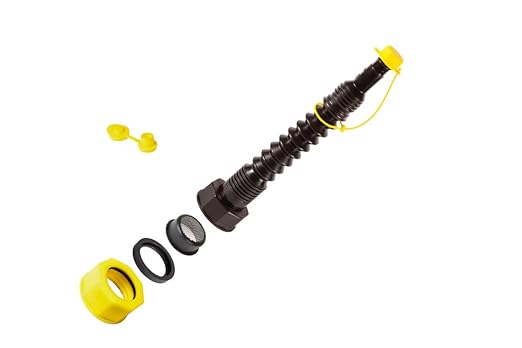 Gas Spout - Replacement Spout and Cap for Pre 2009 Gas Cans and Water Jugs (White Set or Black Set)