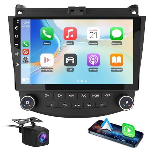 Car Radio Stereo Android 13 for Honda Accord 7th 2003 2004 2005 2006 2007 with Backup Camera CarPlay Android Auto