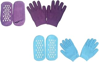 FRCOLOR Conjunto De 6 Conjuntos De Meias De Silicone Para Cuidados Com As Mãos E Os Pés Luvas Hidratantes Para As Mãos Luvas Hidratantes Luvas De Spa Luvas Hidratantes De Spa Luvas