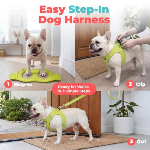 Image of Voyager Step-in Air Dog Vest Harness - Lime Green, X-Large