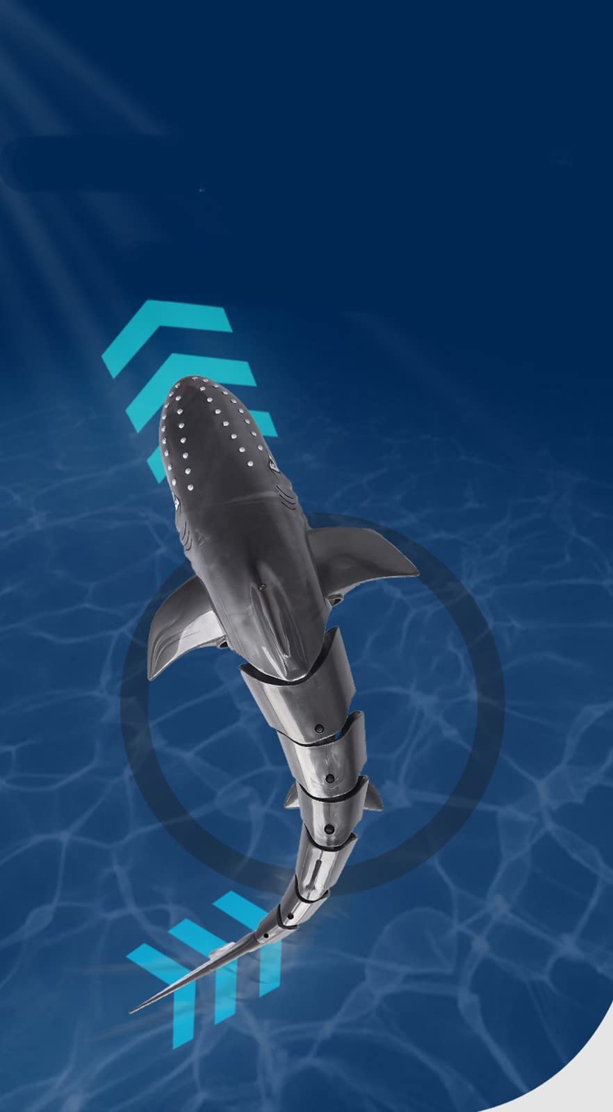 Simulation Télécommande Requin Jouet Échelle 1:18 Rechargeable avec