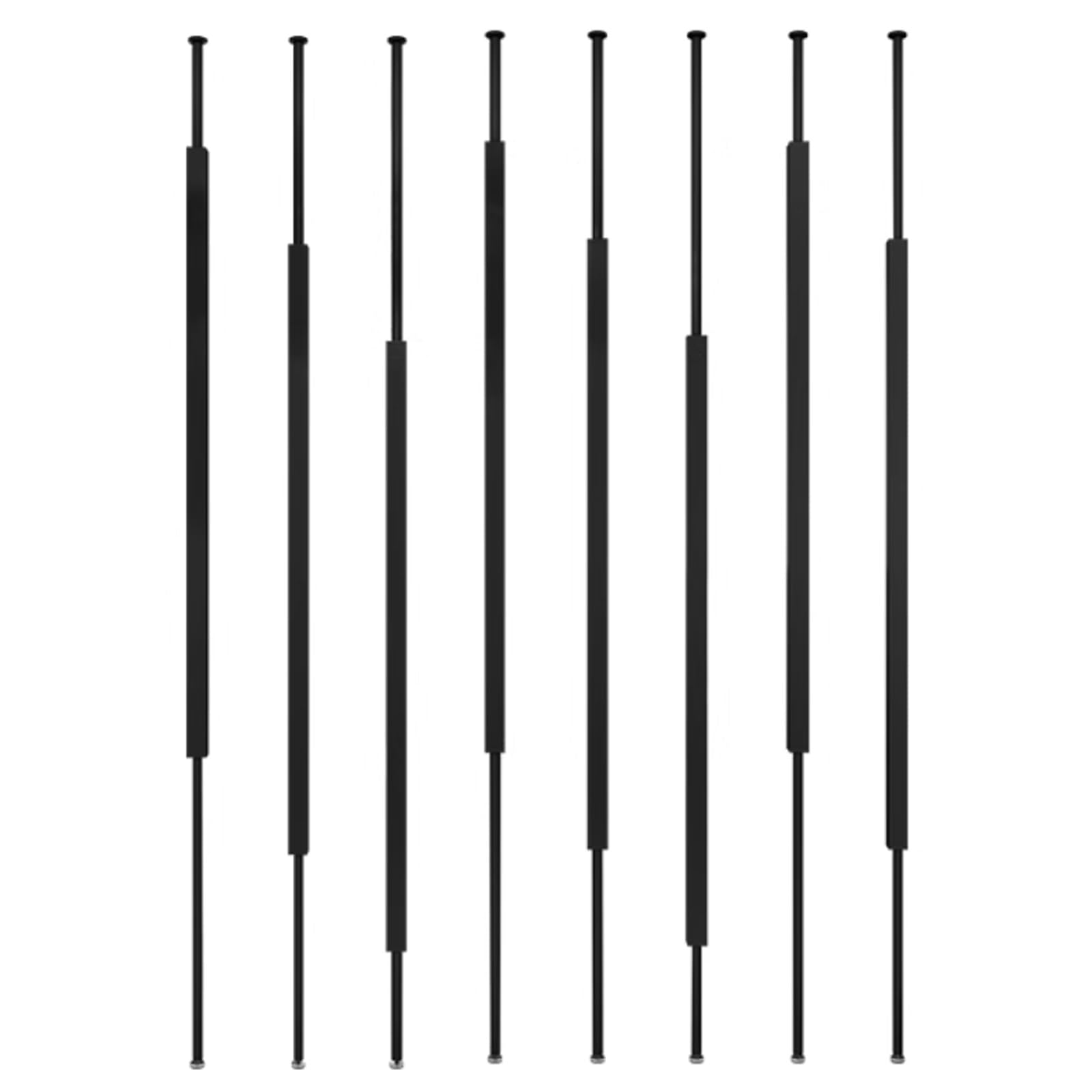 80-220 CM Wall Partition Slats, Iron Room Divider Floor to Ceiling Privacy Screens Columnar, Simple Room Dividers Column Post for Entrance Restaurant Hollow Washroom(A - Black,180cm/70.9in)