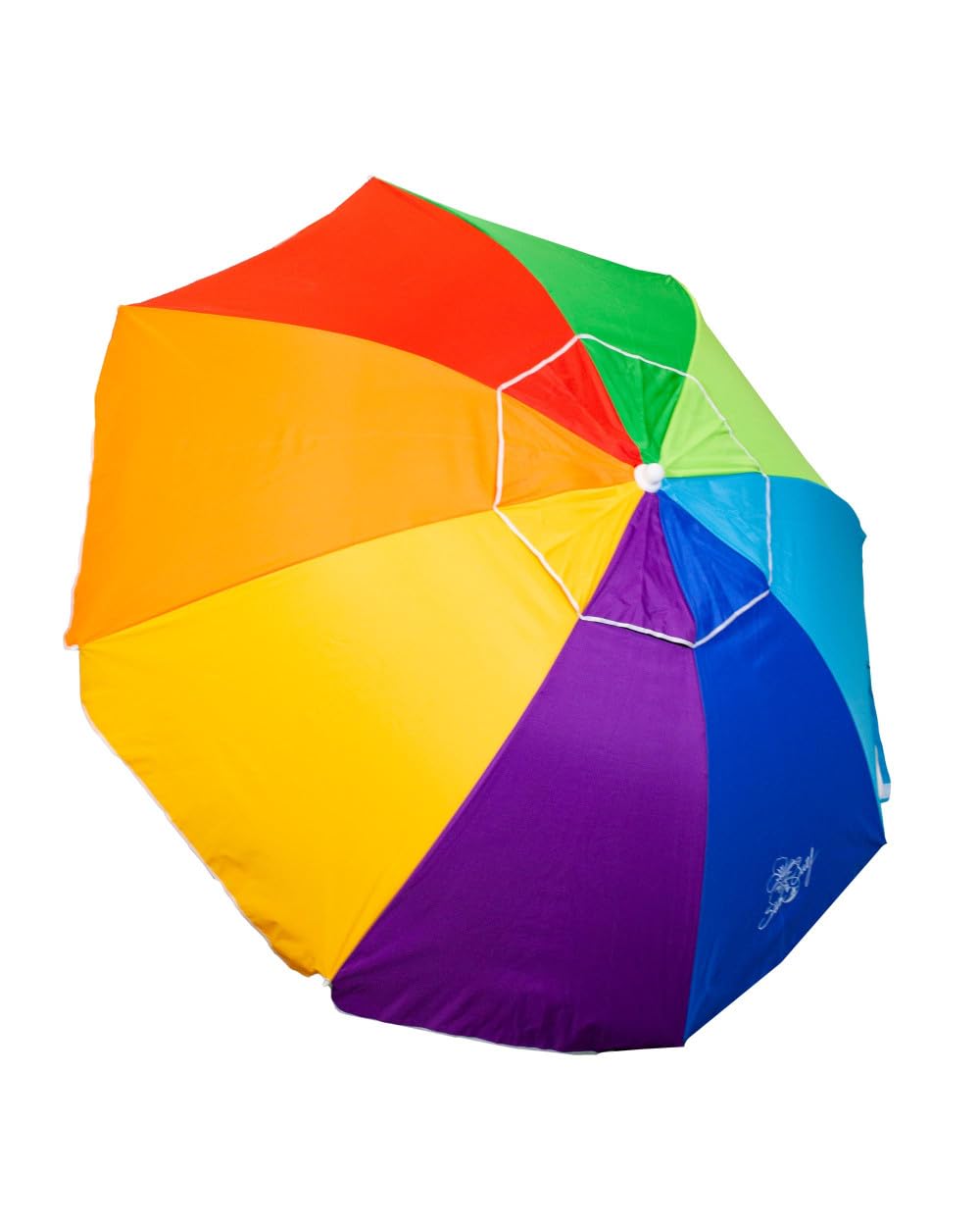 SUN & SURF Sombrilla de Playa Premium con Ventilación 240 cm Mástil Inclinable Punta Twister y Junta de Doble Seguridad UPF 50+ UV