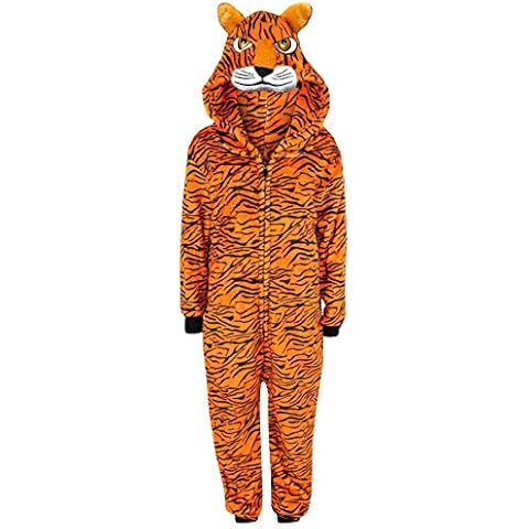 A2Z 4 Kids Soft Plush Tiger Jumpsuit Cover