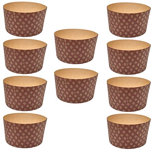 Panettone senza burro all'olio d'oliva 3 Stampo per Panettone Alto Qualità Premium 750 gr...