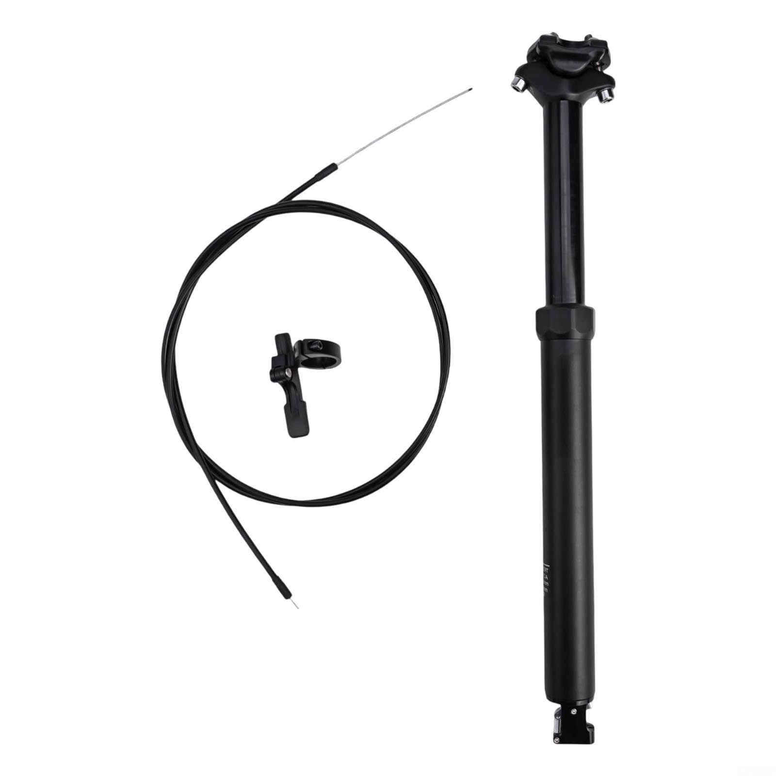 Tige de selle télescopique en alliage d'aluminium avec câble interne, longueur 31,6 mm et 425 mm avec télécommande pour VTT