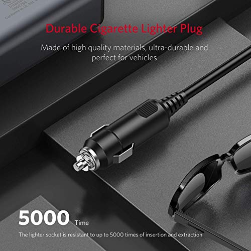 BESTEK 150W Power Inverter DC 12V to 110V AC Converter 4.2A Dual USB Car Adapter, Thinner Design with ETL Listed, Grey/Black