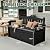 Devoko 80 Gallon Storage Bench Deck Box lockable for Patio Furniture, Garden Decor and Outdoor Seating for Cushions, Garden Tools and Pool Supplies. (Black)