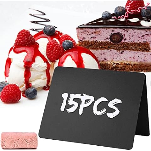 Chalkboards Place Cards Price Tags Stand Mini Blackboards Made of Plastic Cover