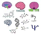 Psychology Temporary Tattoo Club or Classroom Pack