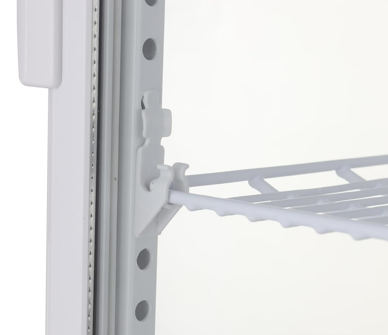 Vitrina Refriguerada Expositora, 78 L, Estantes Ajustables, Iluminación LED, Blanco y Negro medida 45,2 x 40,6 x 96,8 | Vitrina Horeca