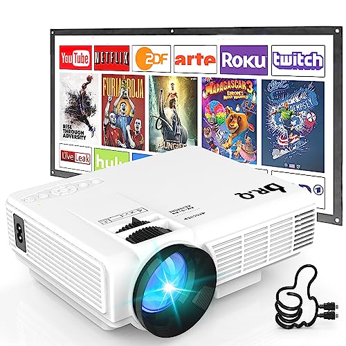 image for YOOYAA Mini Projector Full HD 1080P Support, Upgraded 8000 Lumen LED P