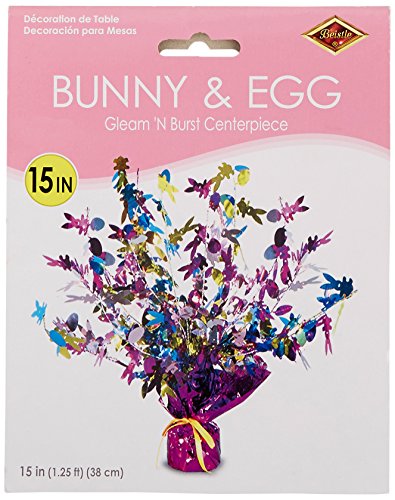 Bunny & Egg Gleam 'N Burst Centerpiece Party Accessory (1 count) (1/Pkg)