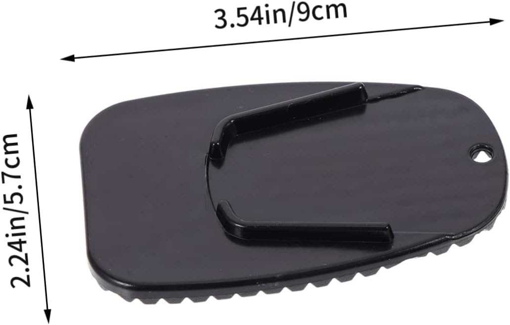 VOSAREA 4pcs Motorcycle Kickstand Foot Side Stand Pad Black Cushions for Safe Parking Uneven Like Grass Gravel