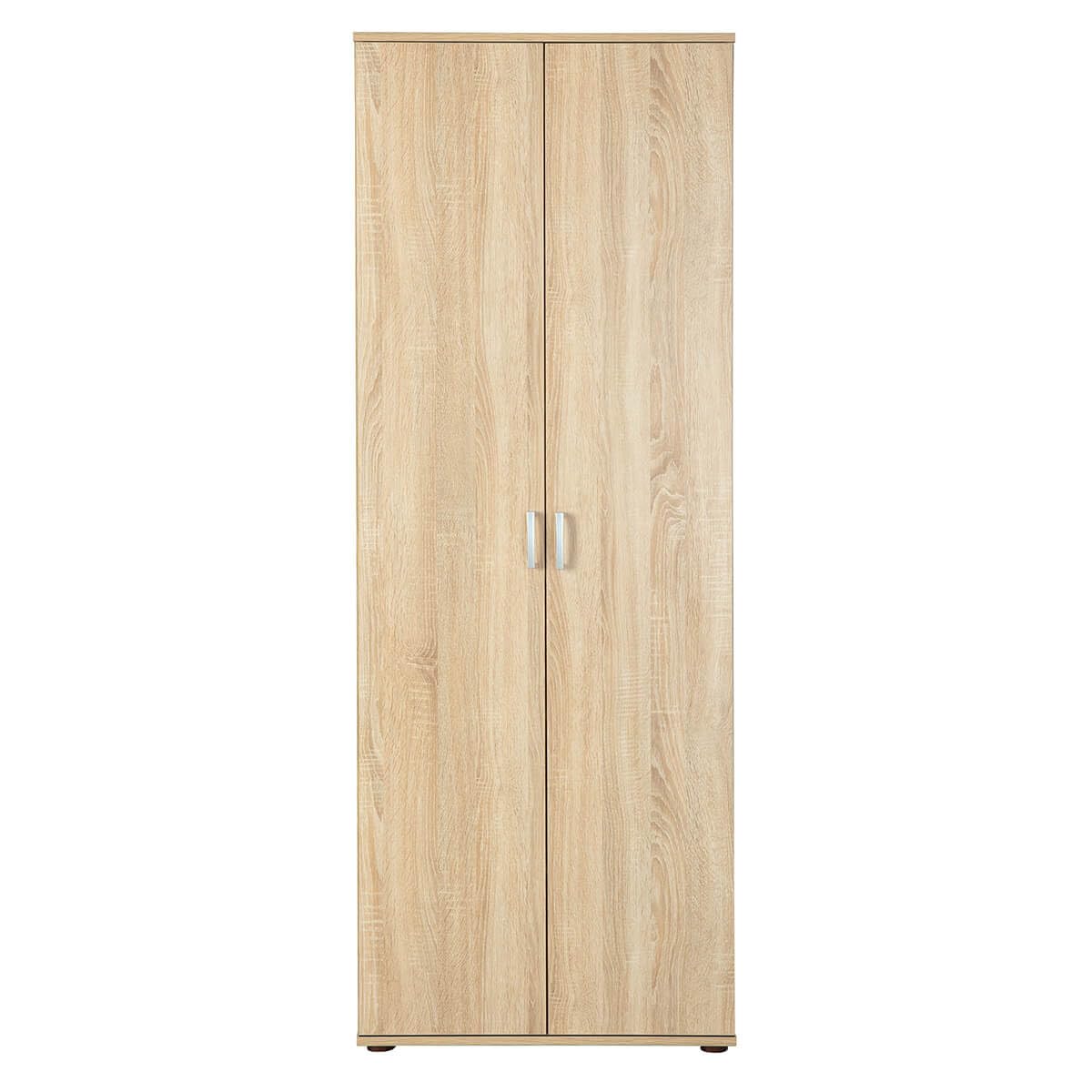 AltoBuy List - Armoire 2 Portes 6 Compartiments Aspect Bois