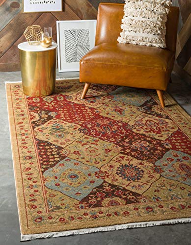 Unique Loom Edinburgh Tulip Area Rug 7'1